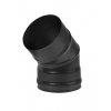 Колено BLACK (AISI 430/0,8мм) 45* 2-х секц. Везувий