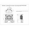 Печь-камин Прованс с дровником угловой Кимры